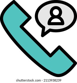 call Icon isolated on white background. Vector illustration. Eps10. Vector icon for website design and app