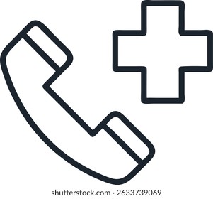 Aufruf-Symbol Linie Kunstvektor auf weißem Hintergrund.