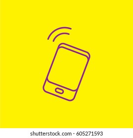 Call icon. Linear style. Isolated vector.