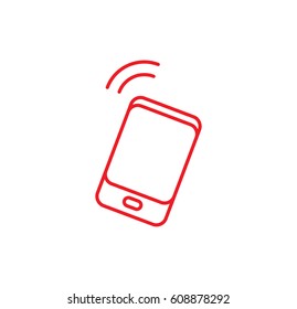 Call icon. Linear style. Isolated vector.