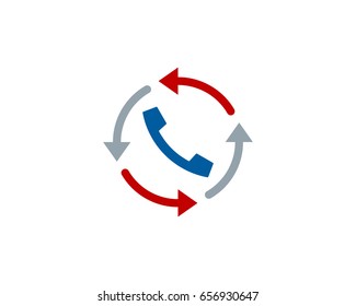 Call Icon Logo Design Element