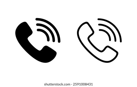 Call icon logo design. telephone sign and symbol. phone icon. contact us 
