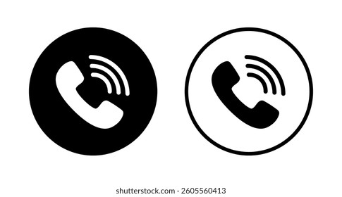 Call icon logo design. telephone sign and symbol. phone icon. contact us 