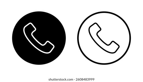 Call icon logo design. telephone sign and symbol. phone icon. contact us 