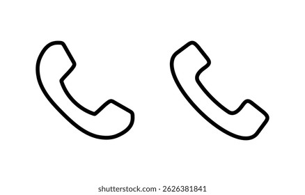 Call icon logo design. telephone sign and symbol. phone icon. contact us 