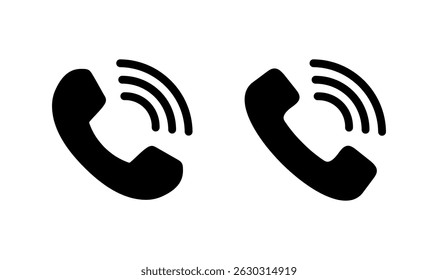 Call icon logo design. telephone sign and symbol. phone icon. contact us 