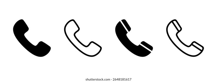 Call icon logo design. telephone sign and symbol. phone icon. contact us 