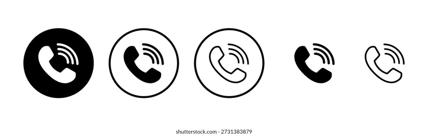 Call icon logo design. telephone sign and symbol. phone icon. contact us 