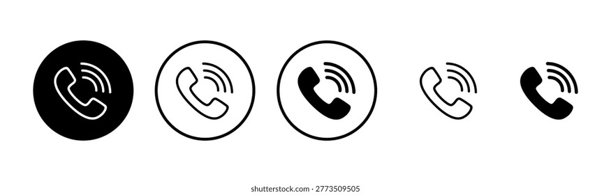 Call icon logo design. telephone sign and symbol. phone icon. contact us 