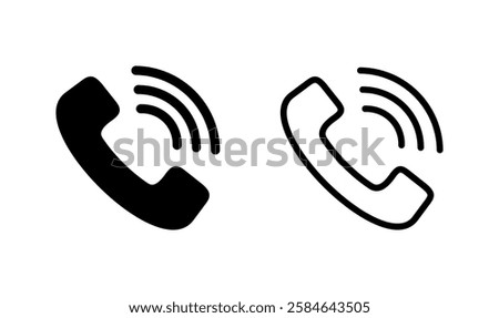 Call icon logo design. telephone sign and symbol. phone icon. contact us 