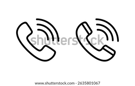 Call icon logo design. telephone sign and symbol. phone icon. contact us 