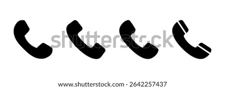 Call icon logo design. telephone sign and symbol. phone icon. contact us 