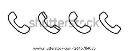 Call icon logo design. telephone sign and symbol. phone icon. contact us 