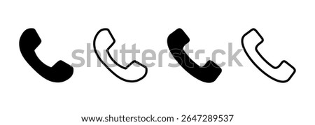 Call icon logo design. telephone sign and symbol. phone icon. contact us 