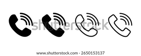Call icon logo design. telephone sign and symbol. phone icon. contact us 