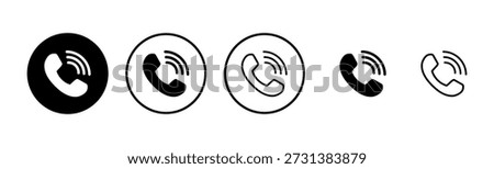 Call icon logo design. telephone sign and symbol. phone icon. contact us 