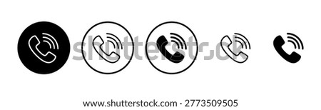 Call icon logo design. telephone sign and symbol. phone icon. contact us 