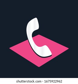 call icon & logo flat design 