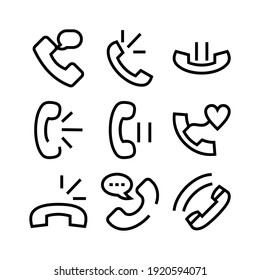 icono de llamada o logotipo símbolo de signo aislado ilustración vectorial - Colección de iconos vectoriales de estilo negro de alta calidad

