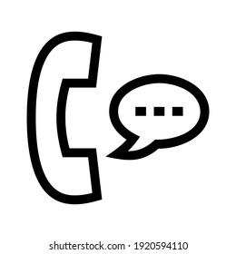 icono de llamada o logotipo símbolo de signo aislado ilustración vectorial - iconos vectoriales de estilo negro de alta calidad
