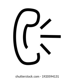 icono de llamada o logotipo símbolo de signo aislado ilustración vectorial - iconos vectoriales de estilo negro de alta calidad

