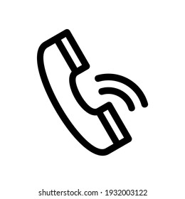 icono de llamada o logotipo símbolo de signo aislado ilustración vectorial - iconos vectoriales de estilo negro de alta calidad
