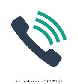 Call icon on white background. Vector illustration