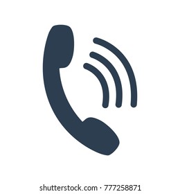 Call icon on white background. Vector illustration