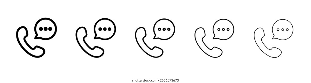 Ícone de chamada ilustração simples isolada