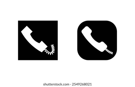 Call icon. Phone flat icon. Call symbol. phone call sign. EPS 10.