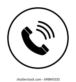 call icon, phone icon, isolated vector, transparent