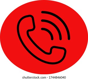 Rufsymbol, Phones-Icon-Vektor-Abbildung EPS10
