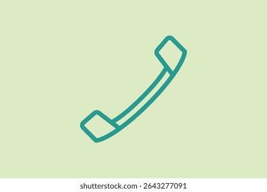 Call icon. icon related to UI elements. suitable for web site, app, user interfaces,element, printable etc. line icon style. simple vector design editable
