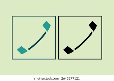 Ícone de chamada. ícone relacionado a elementos de UI. adequado para web site, aplicativo, interfaces de usuário, elemento, imprimível etc. estilo de ícone sólido. design de vetor simples editável