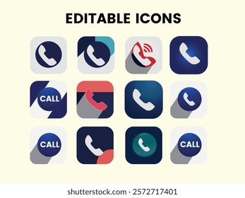 Call Icon set, eye catching icons, icon for your design