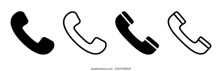 Call icon set illustration. telephone sign and symbol. phone icon. contact us 