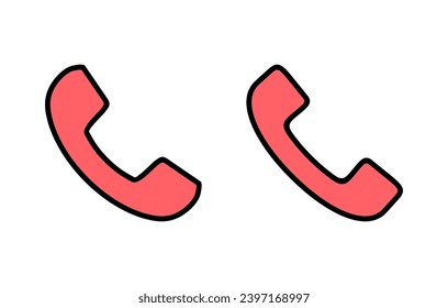 Call icon set illustration. telephone sign and symbol. phone icon. contact us 