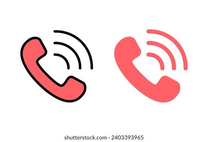 Call icon set illustration. telephone sign and symbol. phone icon. contact us 