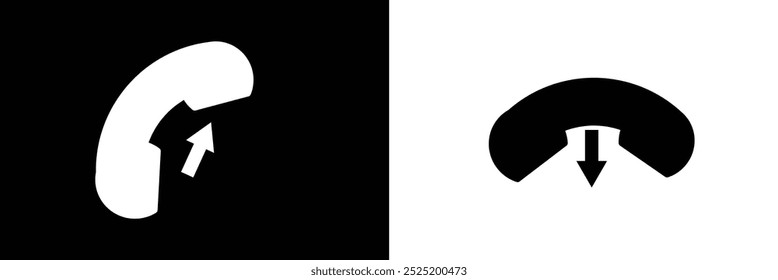 Call icon set, telephone icon,   on  isolated background eps 10.