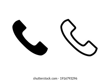 Call icon set. telephone icon vector. phone icon vector. contact us