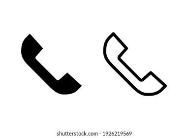 Call icon set. telephone icon vector. phone icon vector. contact us
