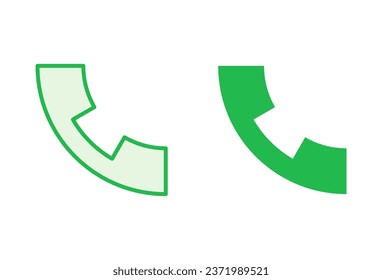Juego de iconos de llamada. vector de icono telefónico. vector de icono del teléfono. contáctanos 