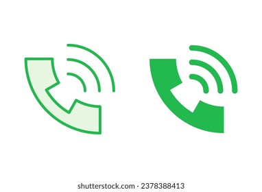 Juego de iconos de llamada. vector de icono telefónico. vector de icono del teléfono. contáctanos 