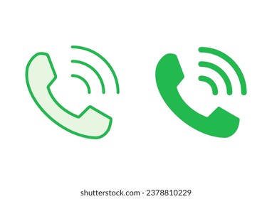 Rufen Sie das Symbol auf. Telefonsymbol, Vektorgrafik. Telefonsymbol-Vektorgrafik. Kontakt 