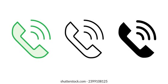 Call icon set. telephone icon vector. phone icon vector. contact us 