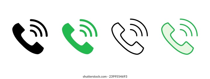 Call icon set. telephone icon vector. phone icon vector. contact us 