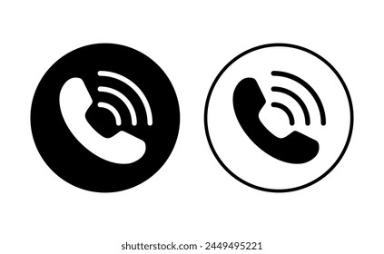 Call icon set. telephone icon vector. phone icon vector. contact us 