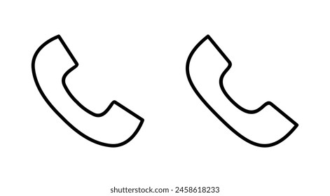 Call icon set. telephone icon vector. phone icon vector. contact us 