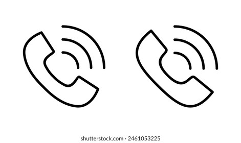Call icon set. telephone icon vector. phone icon vector. contact us 