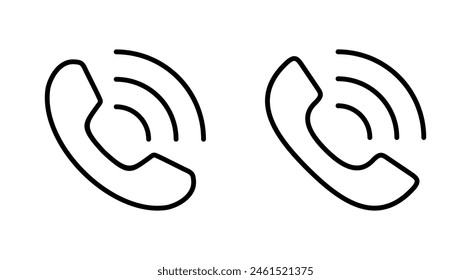 Call icon set. telephone icon vector. phone icon vector. contact us 
